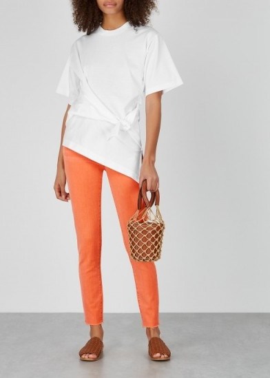 FRAME DENIM Le High Skinny orange jeans - flipped