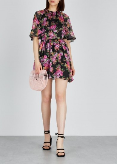 KEEPSAKE Oblivion floral georgette mini dress ~ flouncy fashion