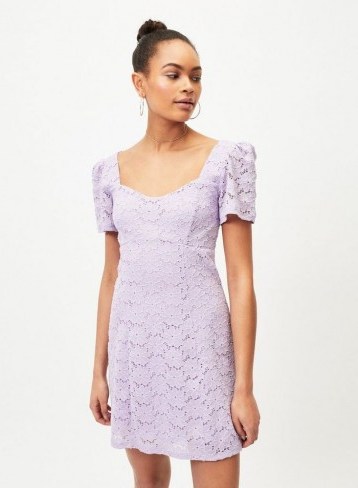 MISS SELFRIDGE Lilac Lace Tea Dress - flipped