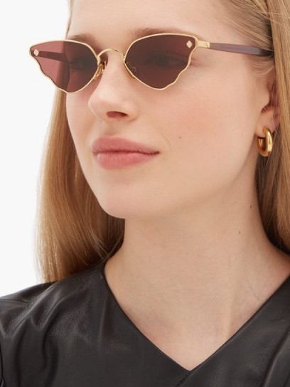 MOY ATELIER Little Ripple butterfly gold-plated sunglasses ~ beautiful summer accessory