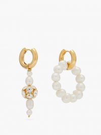 TIMELESS PEARLY Mismatched freshwater-pearl earrings