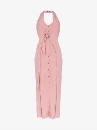Nanushka Liya Pink Halterneck Sleeveless Dress ~ chic summer clothing