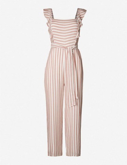 PAIGE Marino striped woven jumpsuit muted clay - flipped