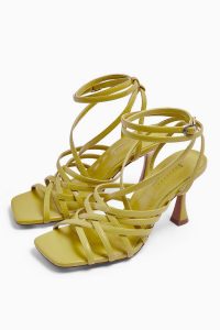 Topshop Strappy Sandals in Lime | zesty summer colour