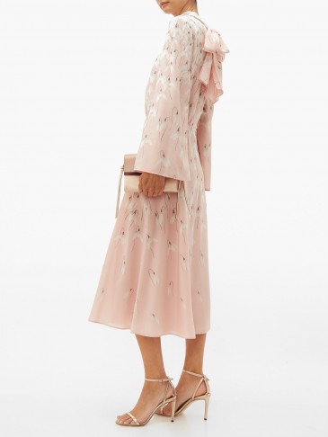 VALENTINO Snowdrop-print silk midi dress from Matches Fashion
