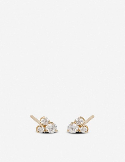 THE ALKEMISTRY Zoë Chicco 14ct yellow-gold and diamond cluster earrings – neat jewelley