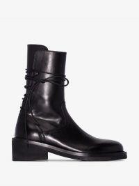 Ann Demeulemeester Lace-Up Ankle Boots in Black