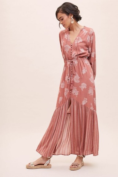 Lost + Wander Ginger Mae Maxi Dress in Mauve / summer occasion dresses