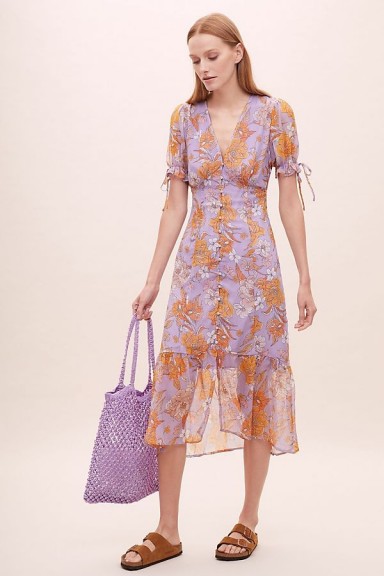 ASTR The Label Chandler Dress in Lilac / frill hem dresses