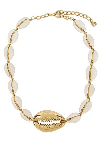 BAUBLEBAR Gold-plated shell necklace ~ inspired by the ocean - flipped