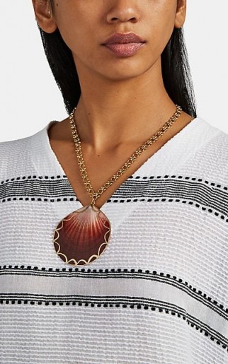 BRINKER & ELIZA Amalfi Necklace ~ large shell pendants
