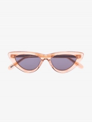 Chimi Brown Cat Eye Sunglasses | retro eyewear - flipped