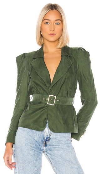 House of Harlow 1960 X REVOLVE Fernanda Jacket in Green ~ vintage style jackets