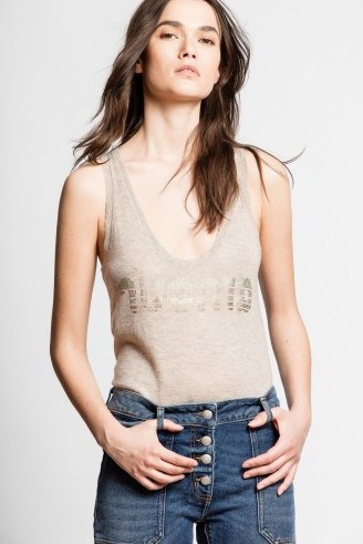 ZADIG & VOLTAIRE JOSS CASHMERE TANK TOP | knitted vest - flipped