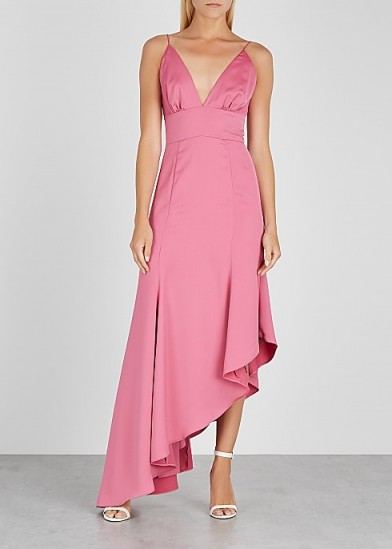 KEEPSAKE Restore pink satin dress | glamorous summer party fashion