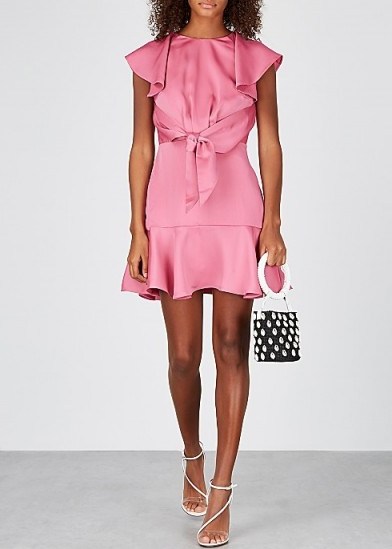 KEEPSAKE Restore pink satin mini dress | pretty party dresses | summer parties - flipped