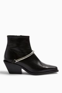 TOPSHOP MERCY Western Boots in Black