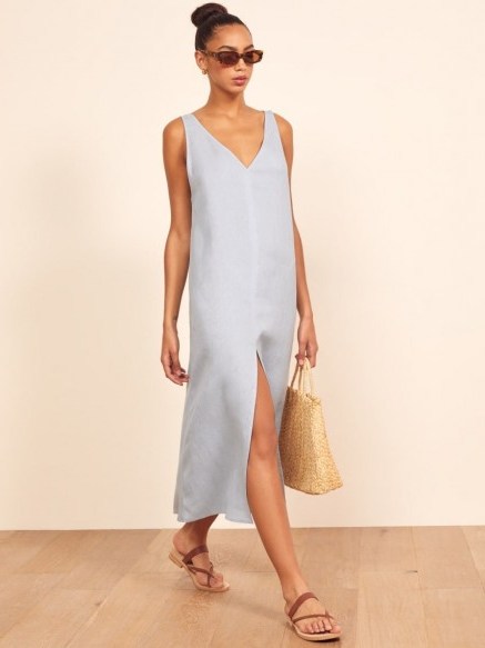 Reformation Monique Dress in Mineral | effortless style | summer dresses - flipped