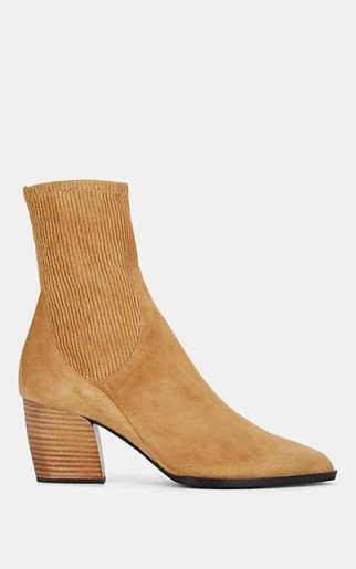 PIERRE HARDY Rodeo Suede Ankle Boots in Beige
