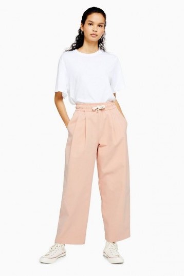 Topshop Boutique Pink Carrot Joggers | sports luxe fashion - flipped