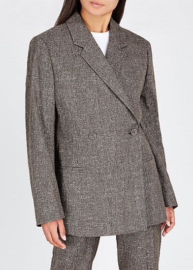 TOTÊME Loreo brown cotton-blend blazer ~ contemporary clothing