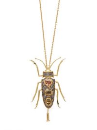 DANIELA VILLEGAS Aine 18kt gold, tourmaline & sapphire necklace | luxury pendant necklaces