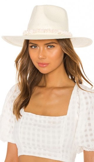 ale by alessandra x REVOLVE Lani Hat in Off White & Puka / wide brim summer hats - flipped