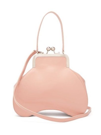 SIMONE ROCHA Pink Baby Bean leather top-handle bag