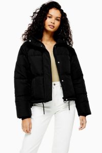 Topshop Black Puffer Jacket | essential Autumn style 2019