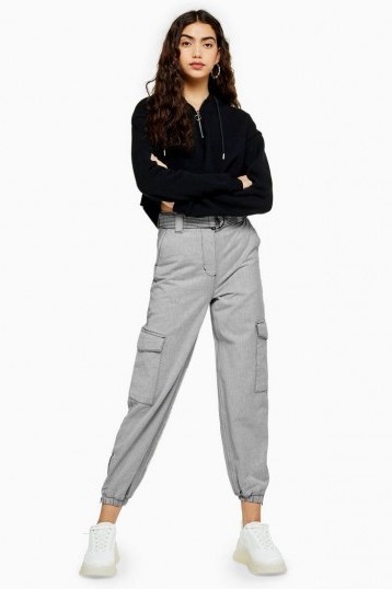 Topshop Grey Jogger Jeans - flipped