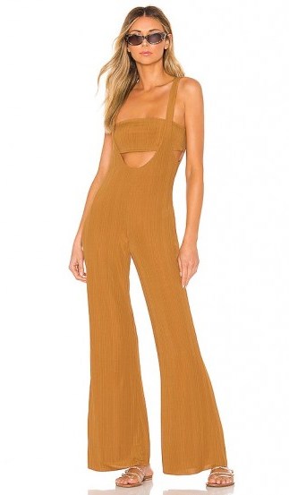House of Harlow 1960 X REVOLVE Morin Jumpsuit in Toffee | summer fashion - flipped