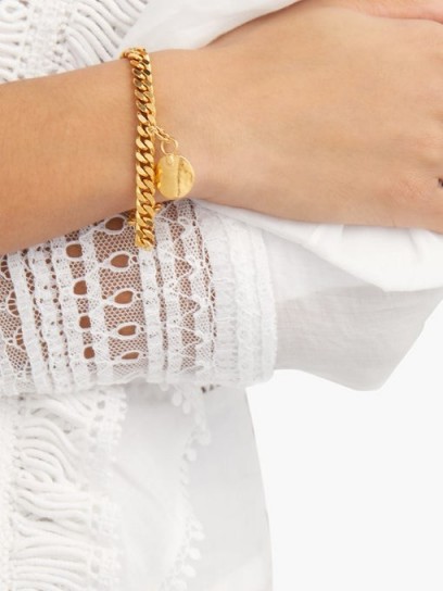 ORIT ELHANATI Klarita gold-plated charm bracelet – hammered charms