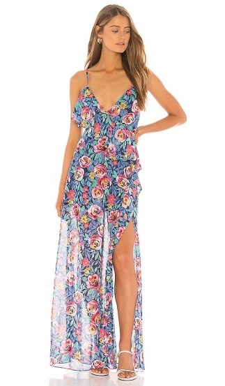 Lovers + Friends Darcy Maxi Dress in Rose Garden Floral – floaty floral dresses