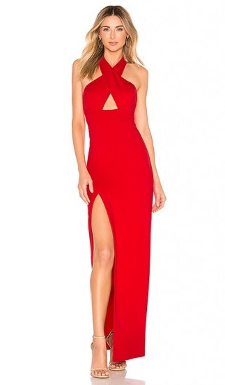 Lovers + Friends Livia Gown in Red | glamorous party gowns - flipped