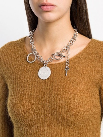 MM6 MAISON MARGIELA silver-tone chain necklace - flipped