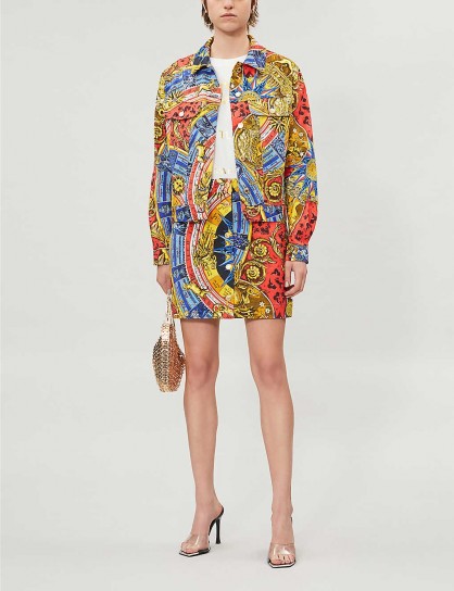 MOSCHINO Graphic-print denim jacket | multicoloured jackets