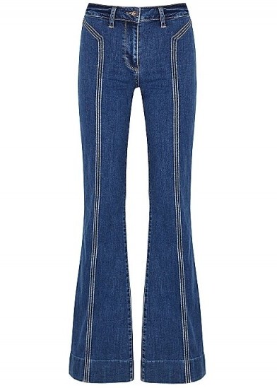 PAIGE Genevieve blue flared jeans ~ retro denim - flipped