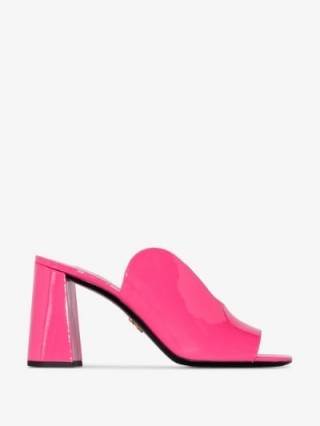 Prada Pink 85 Curved Sandals