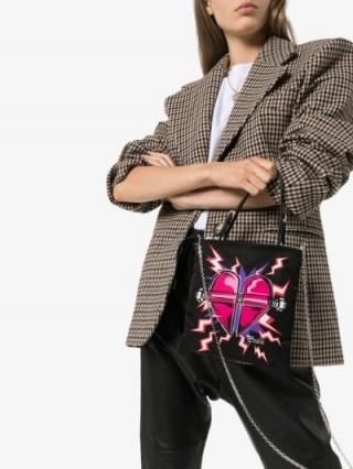Prada Tessuto Heart Tote Bag / designer logo bags