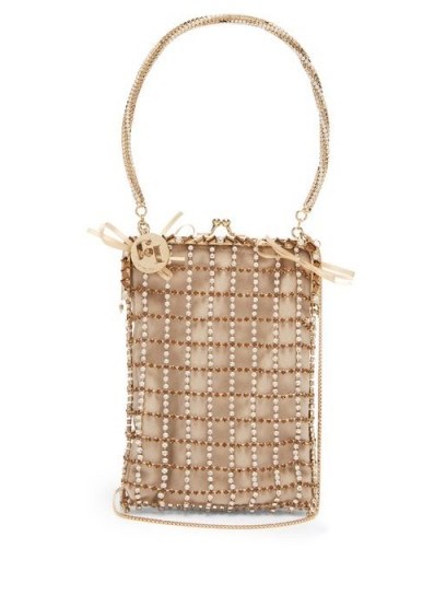 ROSANTICA BY MICHELA PANERO Robin crystal-embellished clutch bag - flipped