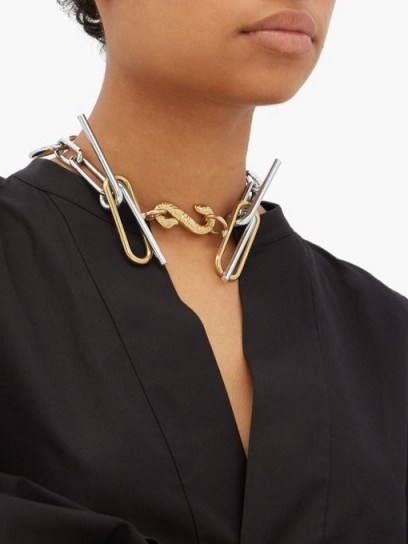 CHOPOVA LOWENA Snake chain necklace - flipped