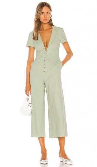 Song of Style Alta Jumpsuit Sage Green - flipped