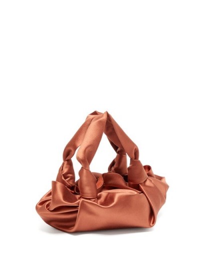 THE ROW The Ascot coral-satin clutch ~ small luxe handbag