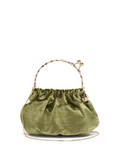 ROSANTICA BY MICHELA PANERO Versailles crystal-embellished velvet clutch bag