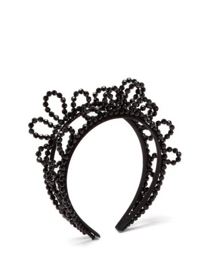 SIMONE ROCHA Wiggle beaded headband in black