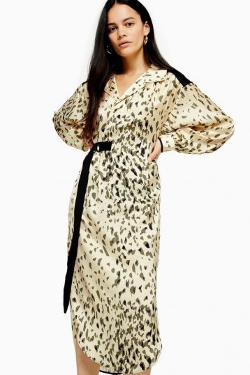 TOPSHOP Animal Smock Dress By Boutique - flipped