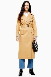 Topshop Belted Camel Trench Coat | autumn coats