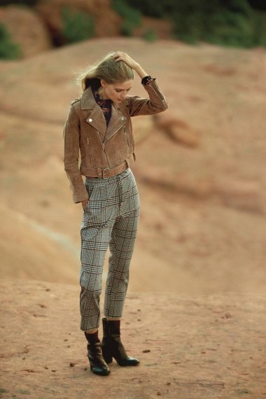 ANTHROPOLOGIE Dickens Trousers ~ cropped plaid pants - flipped