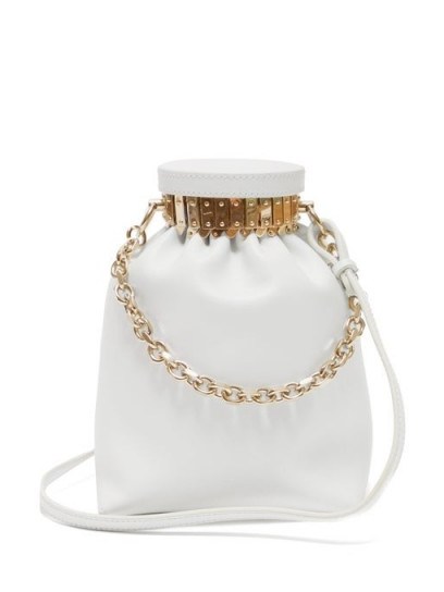 ALTUZARRA Ice white-leather cross-body bag | luxe crossbody bags - flipped