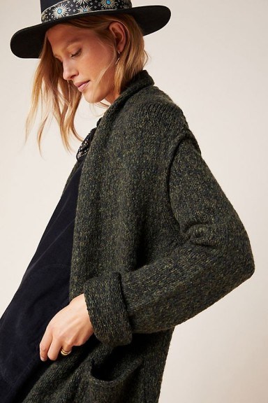 ANTHROPOLOGIE Josie Cardigan in Holly ~ comfy dropped shoulder cardigans - flipped